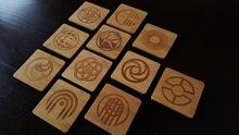 set of 11 epcot themed bamboo coasters