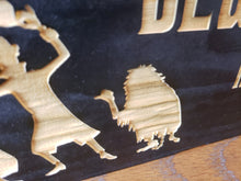 Beware of Hitchhiking Ghosts wood door sign