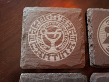 Ogas Cantina themed slate coaster set of 7 Galaxy's edge