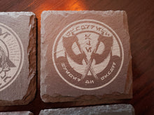 Ogas Cantina themed slate coaster set of 7 Galaxy's edge