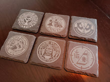 Ogas Cantina themed slate coaster set of 6 Galaxy's edge