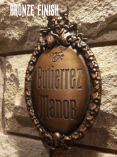 Customizeable Disney Prop Haunted Mansion Attraction Plaque large scale