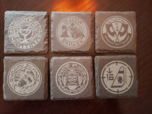 Ogas Cantina themed slate coaster set of 6 Galaxy's edge