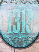 Personalized oval Haunted Mansion Themed address Plaque