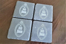customized haunted mansion themed set of 4 slate coasters