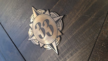 Club 33 plastic sign ornament