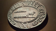 Disney Main Street USA trash can plaque sign antiqued finish