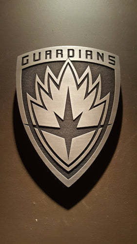 Marvels Guardians of the galaxy logo plaque