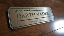 Darth Vader helmet reveal data plate