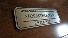 Stormtrooper E11 blaster data plate Version 2