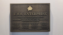 Star Trek USS Enterprise D Dedication plaque replica
