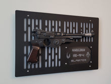 black finish IB-94 wallmount Display with LED lights and edge lit identification plate