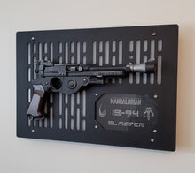 black finish IB-94 wallmount Display with LED lights and edge lit identification plate