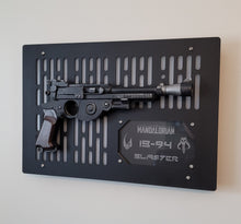 black finish IB-94 wallmount Display with LED lights and edge lit identification plate