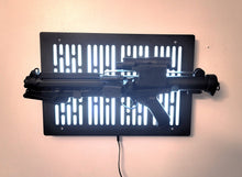 black finish Star Wars E-11 blaster wallmount Display stand with LED lights