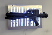 Star Wars E-11 blaster wallmount Display stand with LED lights