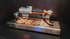 Star Wars double Lightsaber Display stand with LED and rear jack