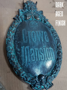Customizeable Disney Prop Haunted Mansion Attraction Plaque large scale