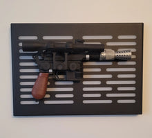 black finish Star Wars DL-44 wallmount Display stand with LED lights
