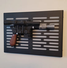 black finish Star Wars DL-44 wallmount Display stand with LED lights