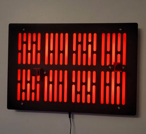 black finish Star Wars E-11 blaster wallmount Display stand with LED lights