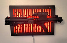 black finish Star Wars E-11 blaster wallmount Display stand with LED lights