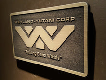 Weyland Yutani Corporation Alien Logo plaque BRASS finish
