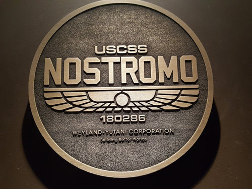 Nostromo Weyland-Yutani corporation Alien Logo plaque
