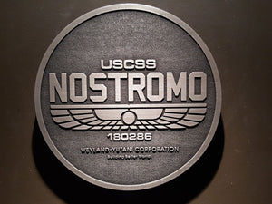 Nostromo Weyland-Yutani corporation Alien Logo plaque