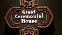 Disney polynesian resort Great Ceremonial House Tiki replica sign
