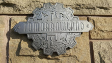 Disney Magic Kingdom Tomorrowland trash can plaque sign