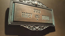Personalized Haunted Mansion Themed address Plaque Sign ANTIQUE FINISH