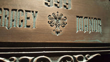 Personalized Haunted Mansion Themed address Plaque Sign ANTIQUE FINISH