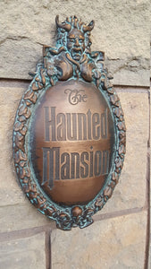 Disney Prop Haunted Mansion Attraction Plaque