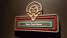 personalized polynesian themed Tiki plaque