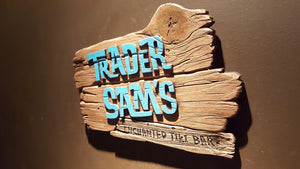 Trader Sams polynesian themed Tiki plaque