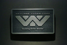 Weyland Yutani Corporation Alien Logo plaque Nickel/silver finish