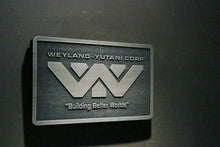 Weyland Yutani Corporation Alien Logo plaque Nickel/silver finish