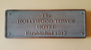 Disney World  HTH Hollywood Tower Hotel Tower Of Terror Plaque