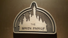 customizeable Disney inspired castle plaque