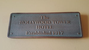 Disney World  HTH Hollywood Tower Hotel Tower Of Terror Plaque