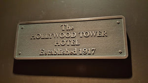 Disney World  HTH Hollywood Tower Hotel Tower Of Terror Plaque