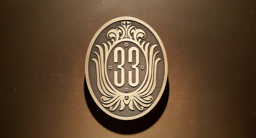 Club 33 inspired sign