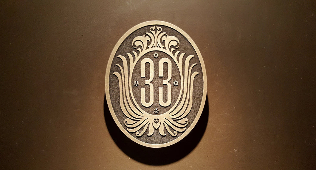 Club 33 inspired sign