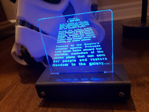 A New Hope opening credit crawl LED Display