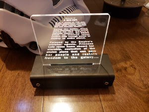 A New Hope opening credit crawl LED Display