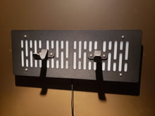 black finish single Lightsaber wallmount Display stand with LED lights