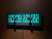 black finish single Lightsaber wallmount Display stand with LED lights