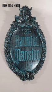 Disney Prop Haunted Mansion Attraction Plaque