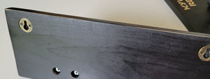 etched wood double lightsaber wallmount customizable